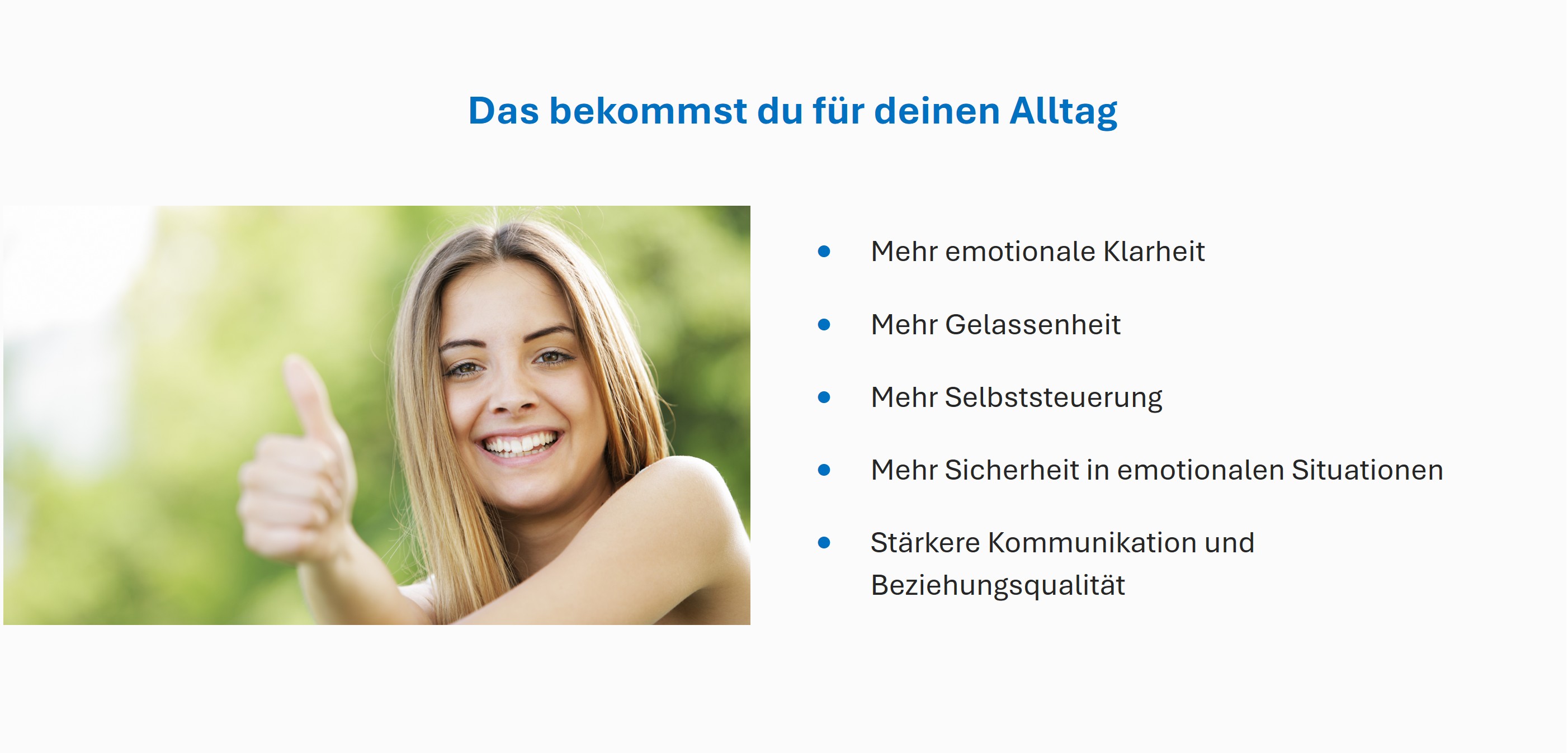 Kompakttraining Fühlen Bild 5