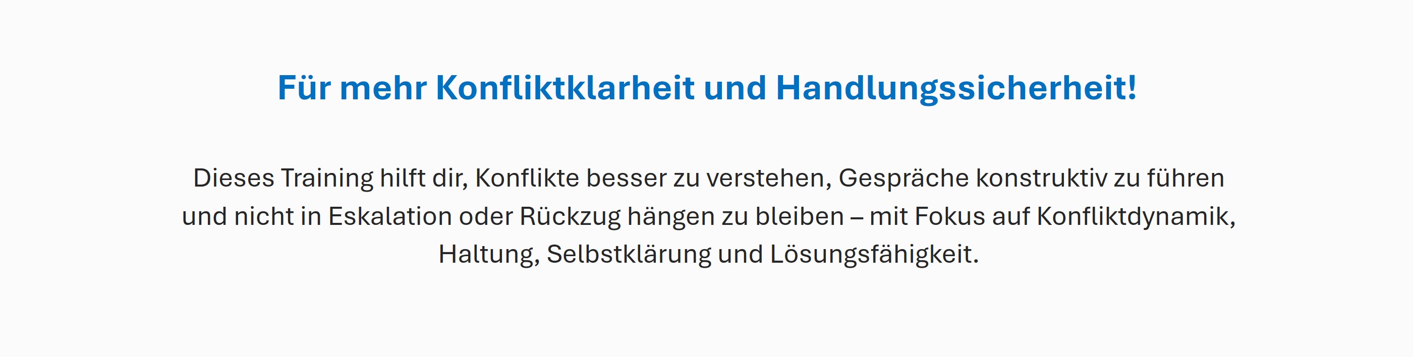 Kompakttraining Konflikte Bild 3
