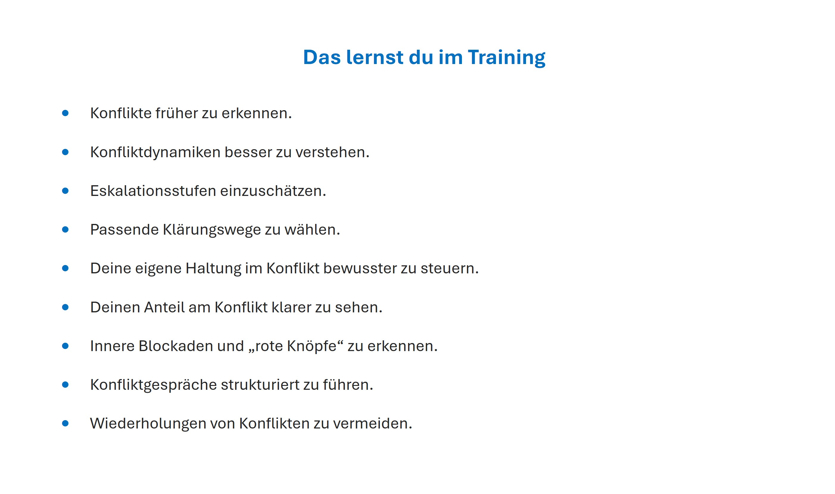 Kompakttraining Konflikte Bild 4