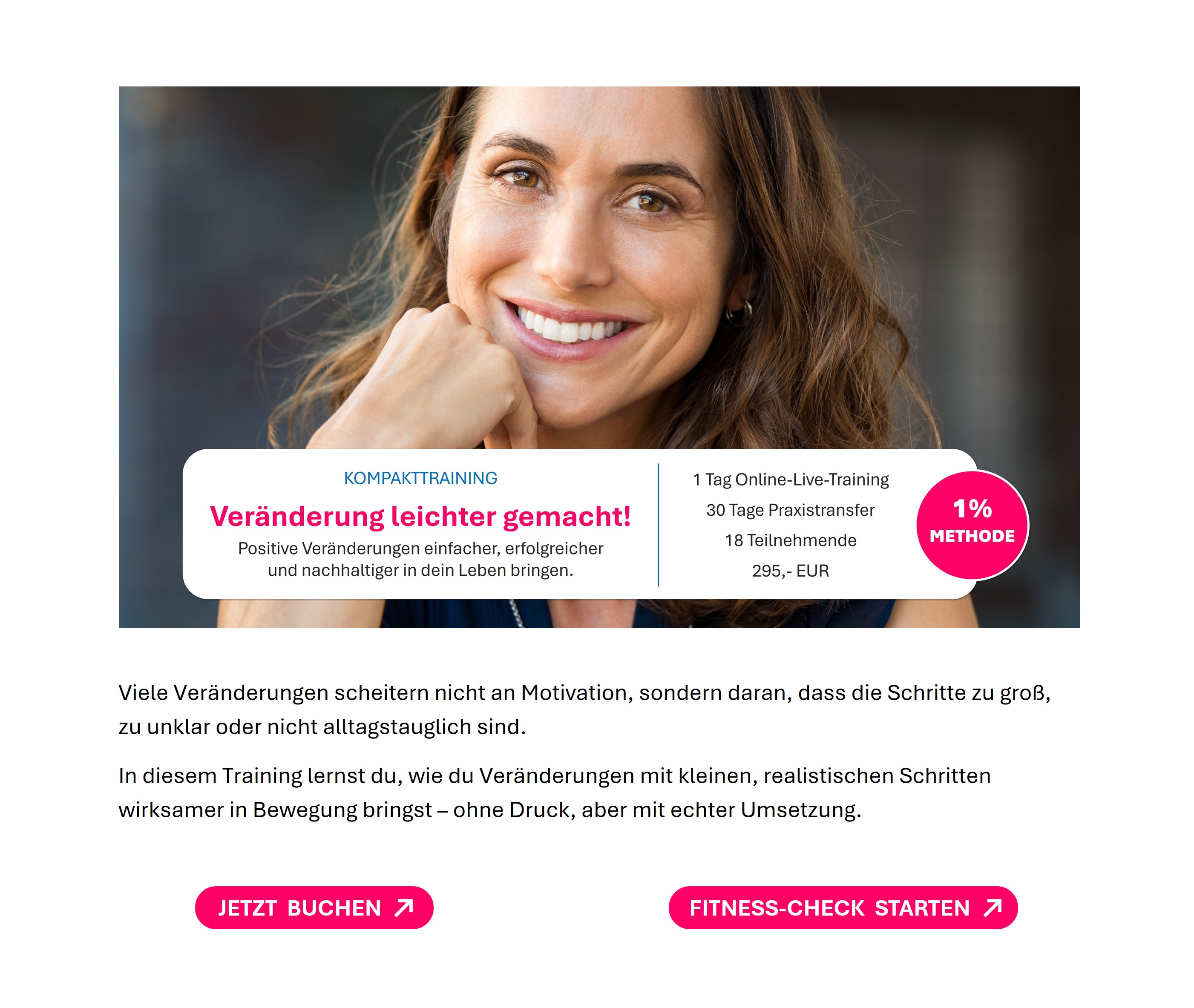 Kompakttraining Veränderung Bild 2
