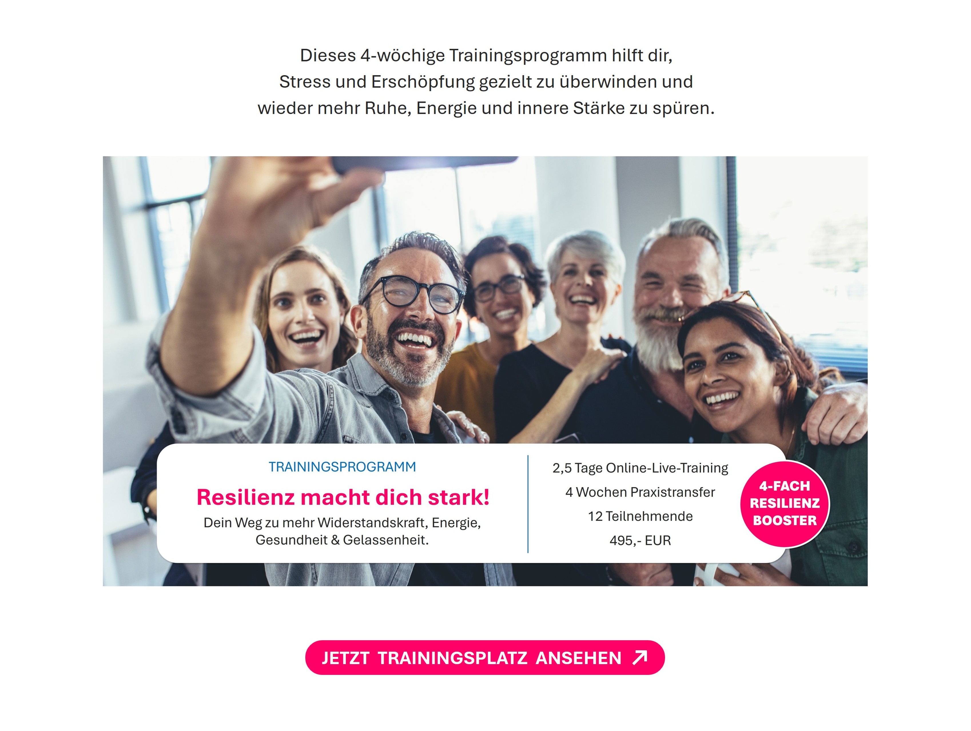 Trainingsprogramm Bild 2