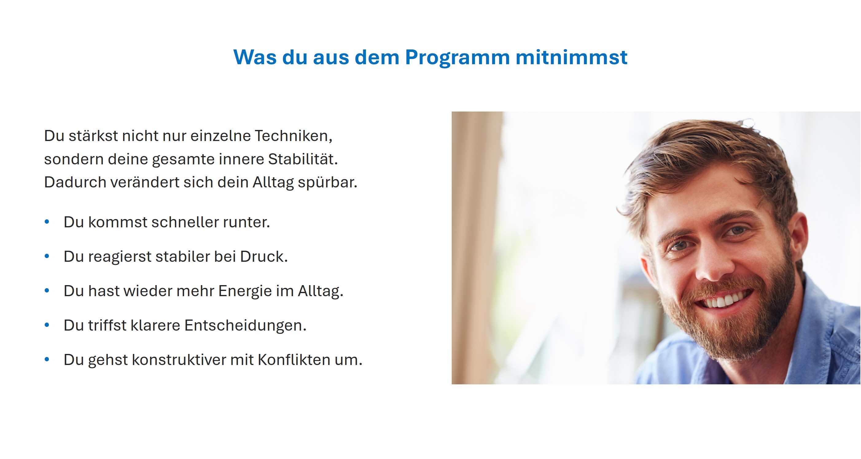 Trainingsprogramm Bild 6